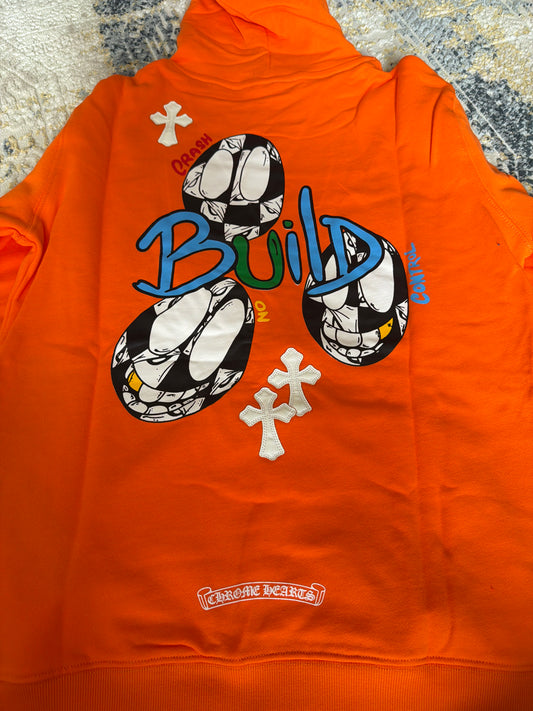 Orange chrome hoodie