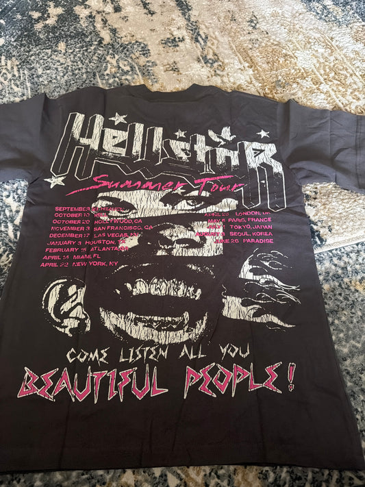 Black/face hellstar shirt