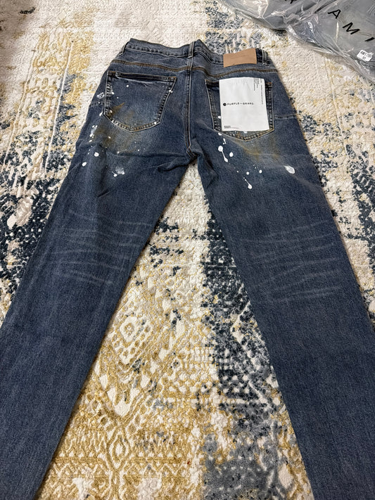 Dark blue purple jeans