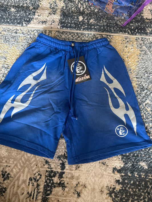 Navy blue hellstar shorts