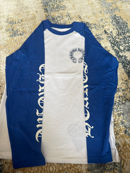 Blue n white chrome sleeve