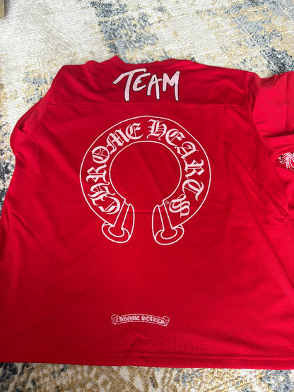 Red chrome jersey