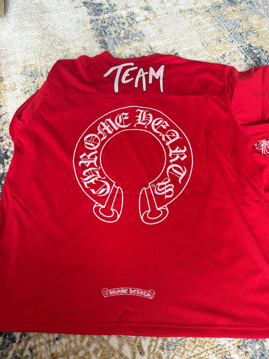 Red chrome jersey