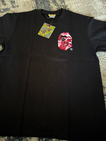 Black n pink Bape tee