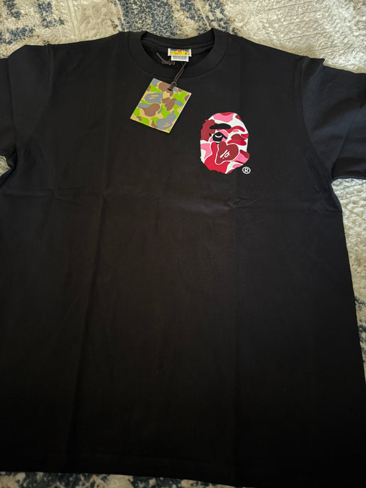 Black n pink Bape tee