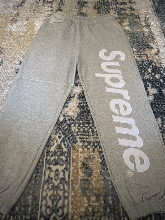Grey supreme sweats