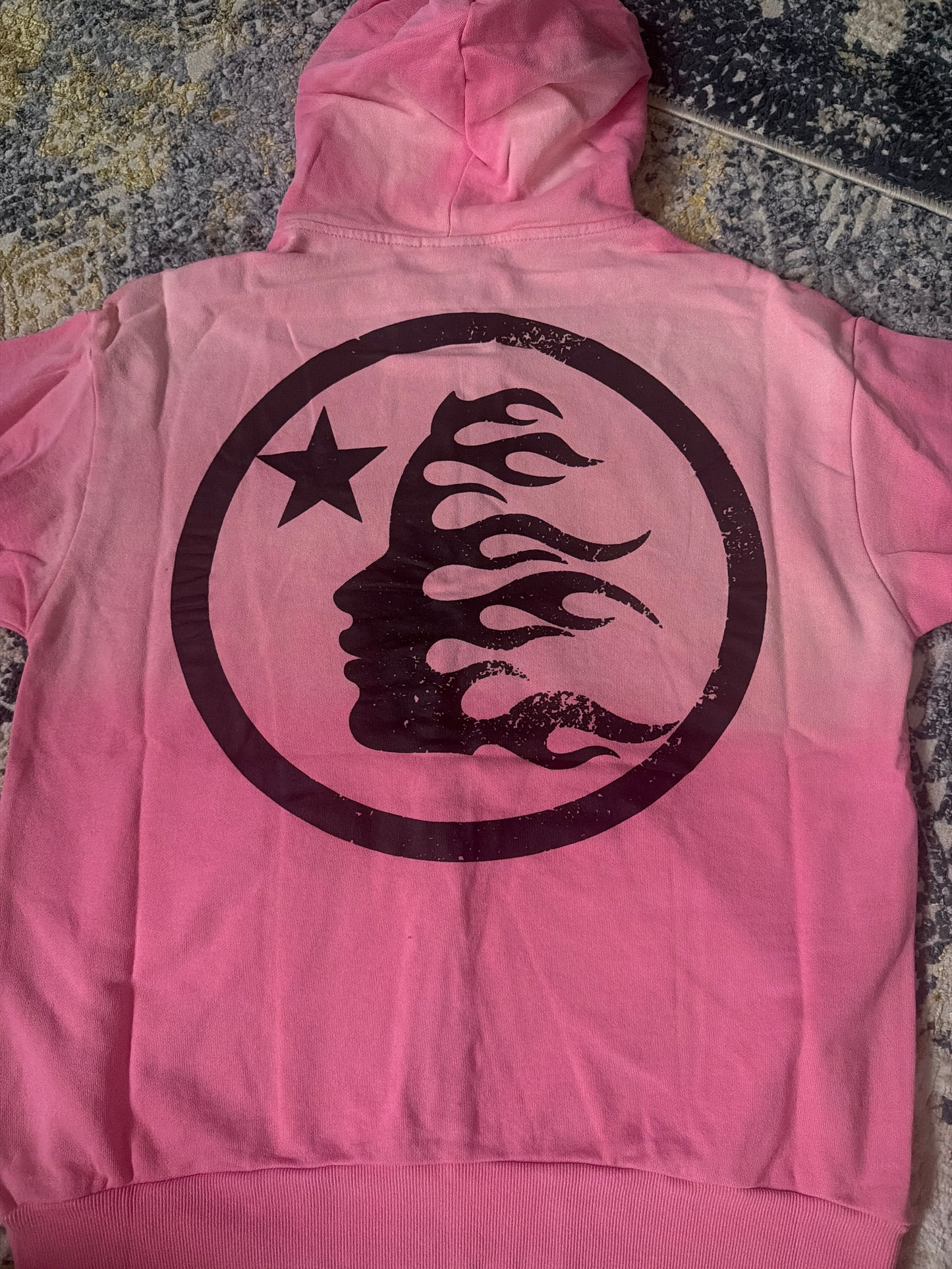 Pink hellstar zip up