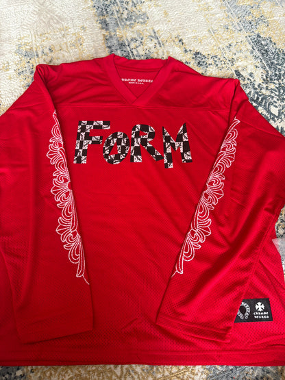 Red chrome jersey