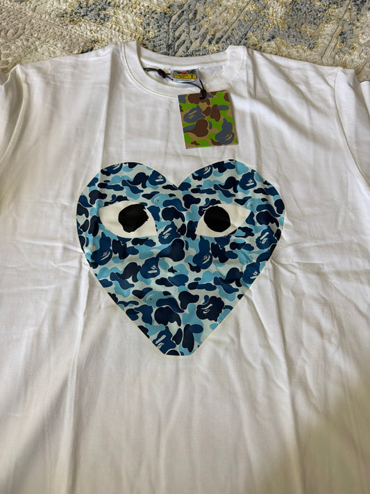 White/blue Bape