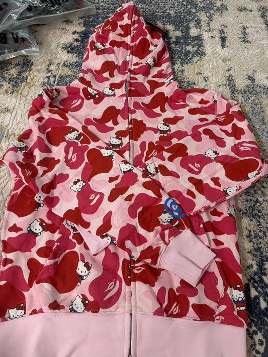 Pink hello kitty Bape collab