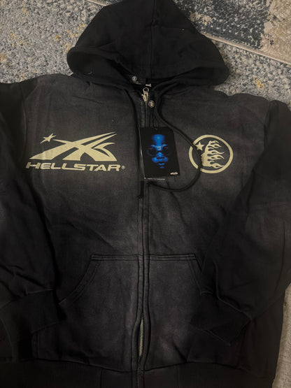 Black hellstar zip up