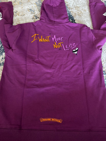 Dark purple chrome hoodie