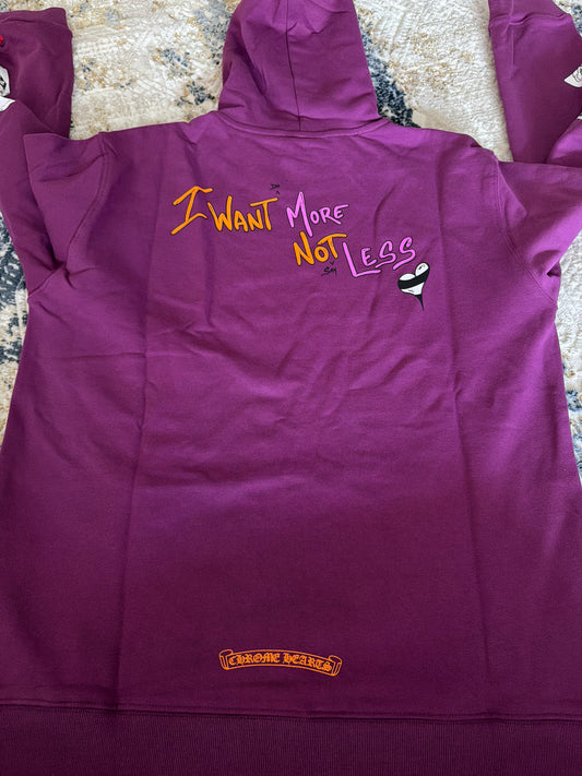 Dark purple chrome hoodie