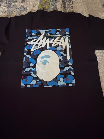 Blue n white Bape tee