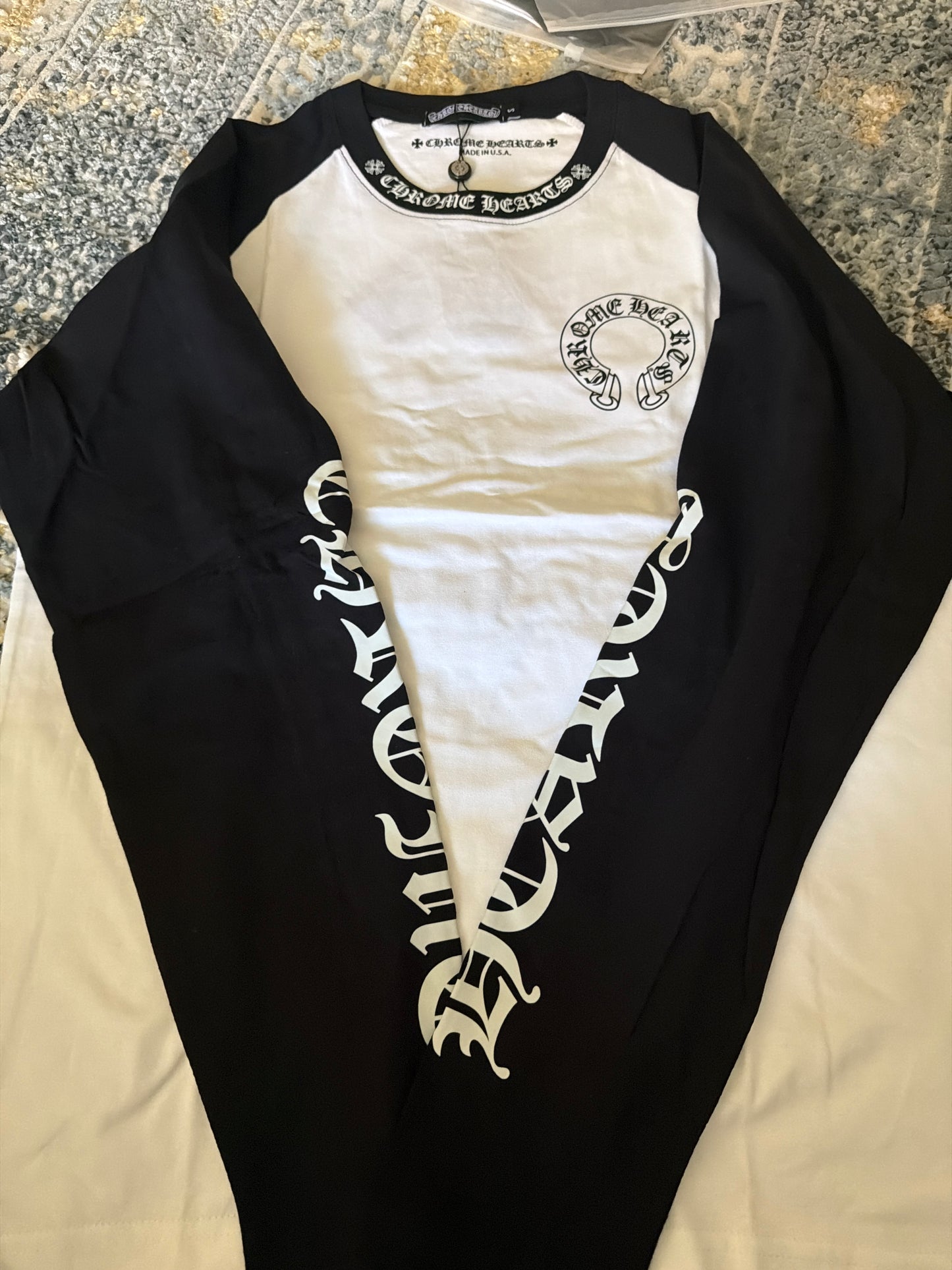 White chrome long sleeve