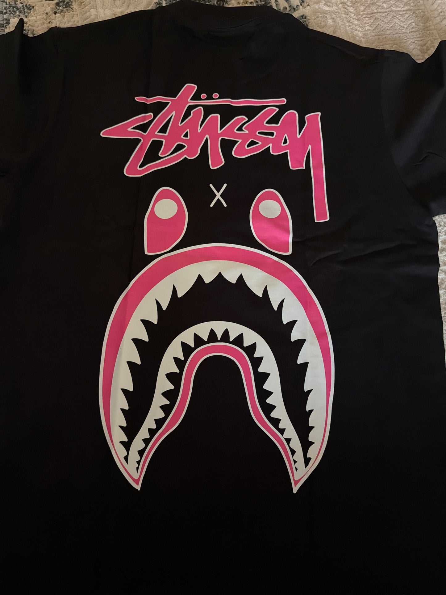 Pink face Bape tee