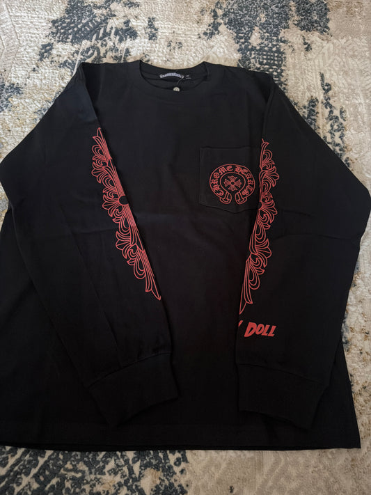 Red/black chrome long sleeve