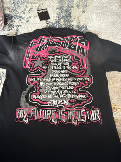 Black/pink hellstar