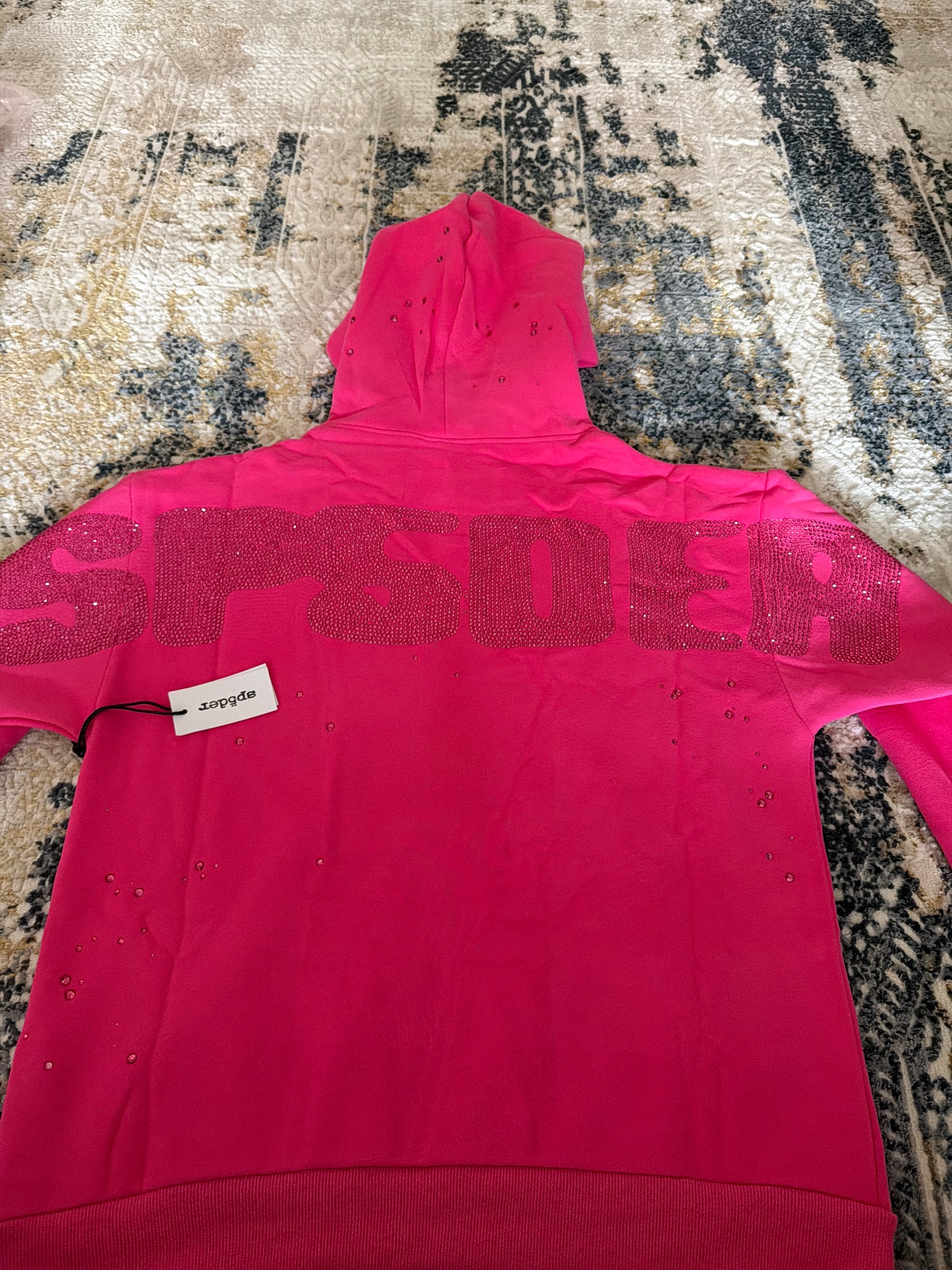 Pink sp5der hoodie
