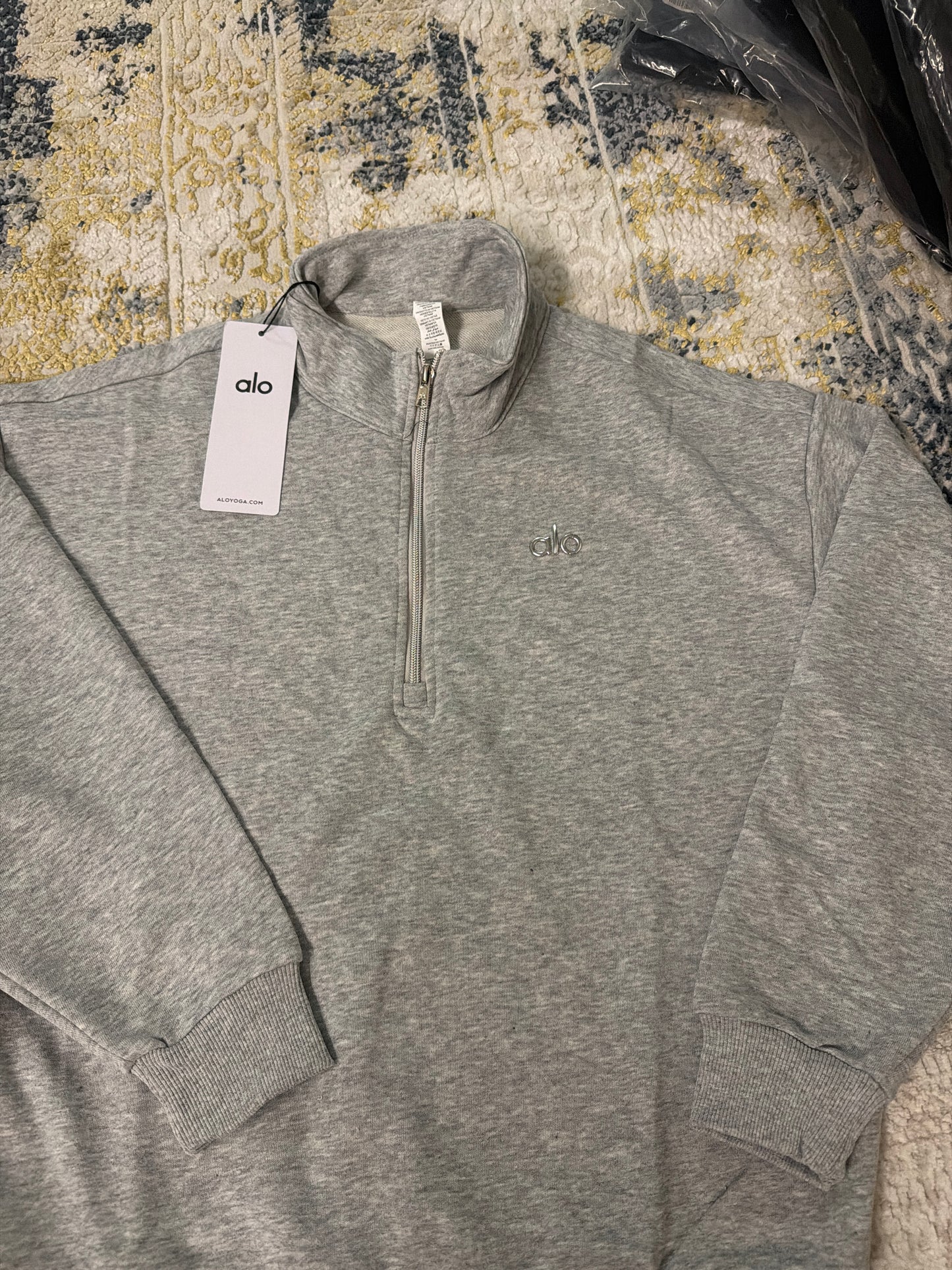 Grey alo quarter zip