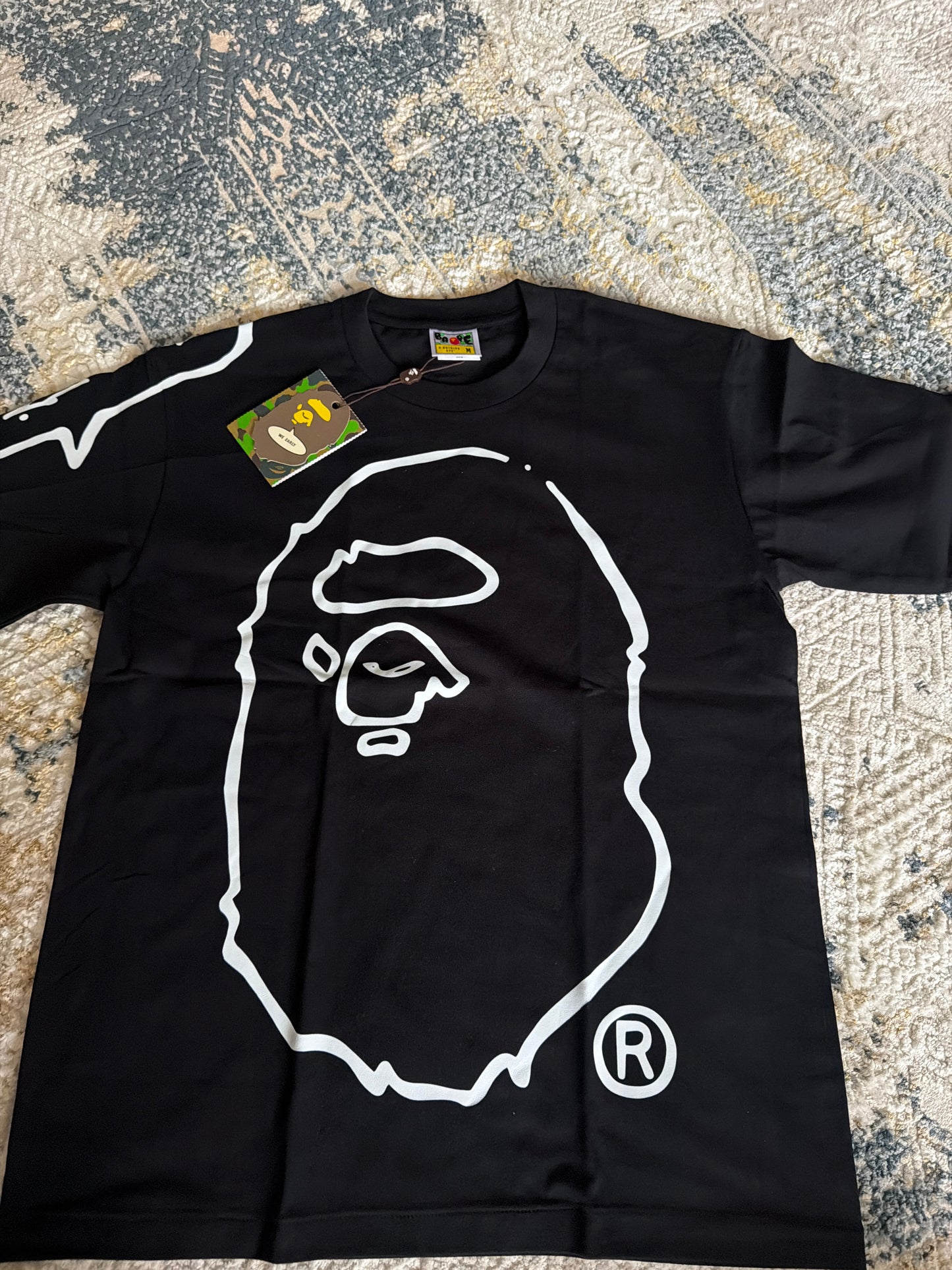 Black on white Bape