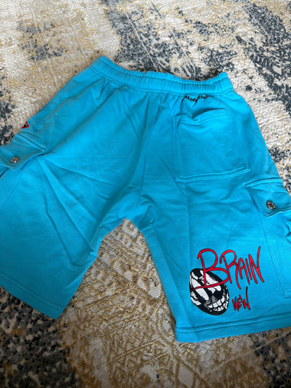 Light blue chrome shorts