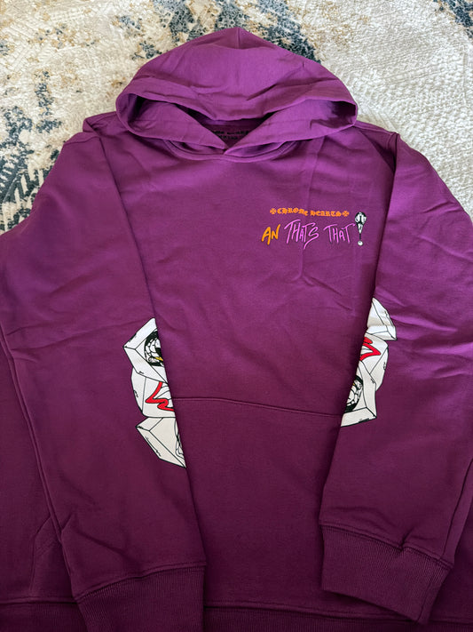Dark purple chrome hoodie