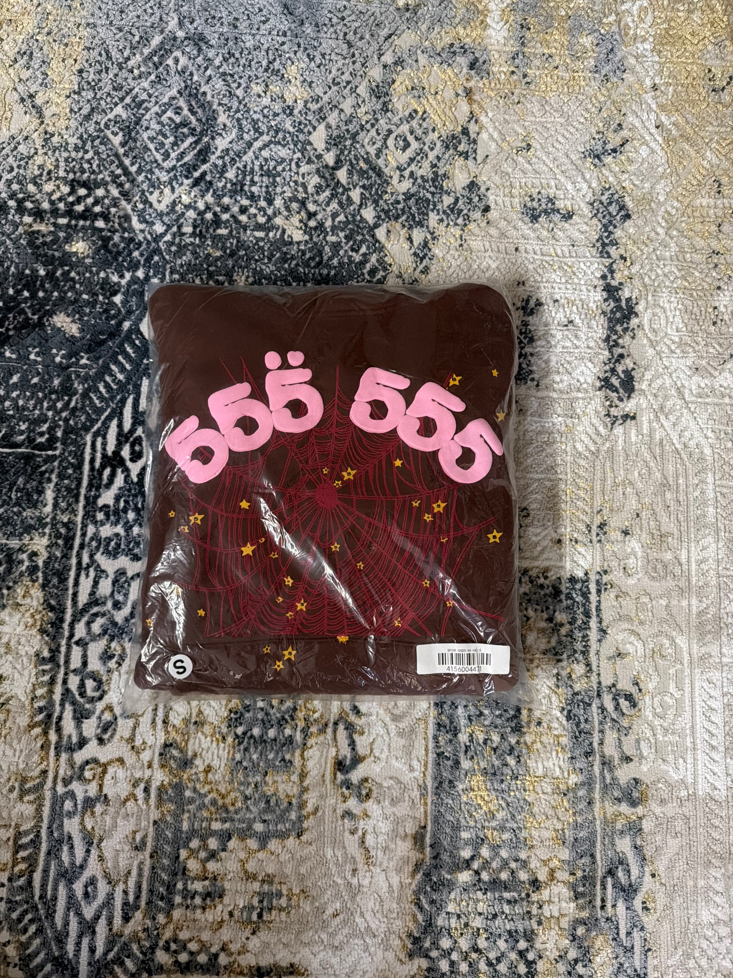 Brown 555 Sp5der Hoodie