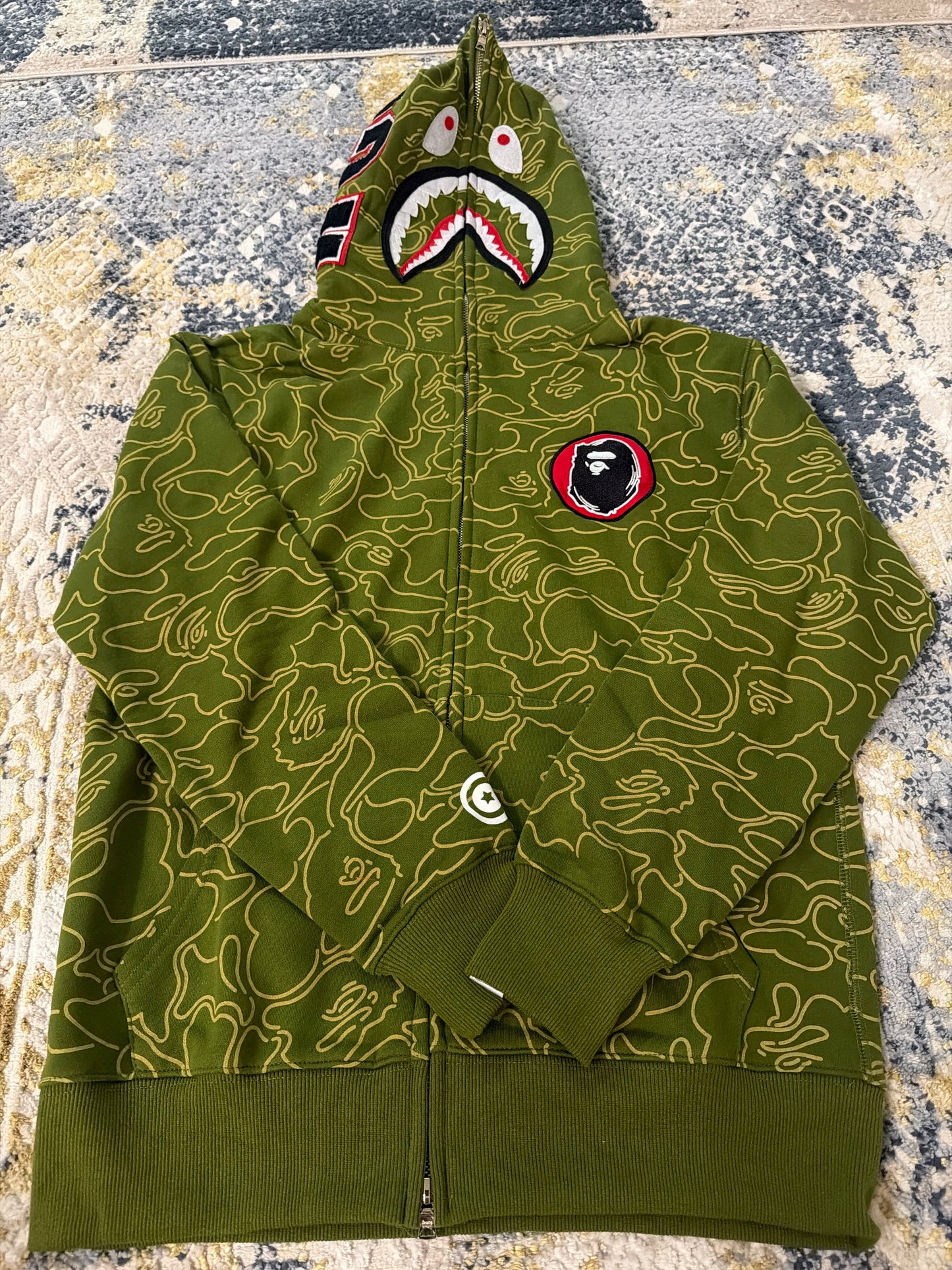 Green Bape zip up