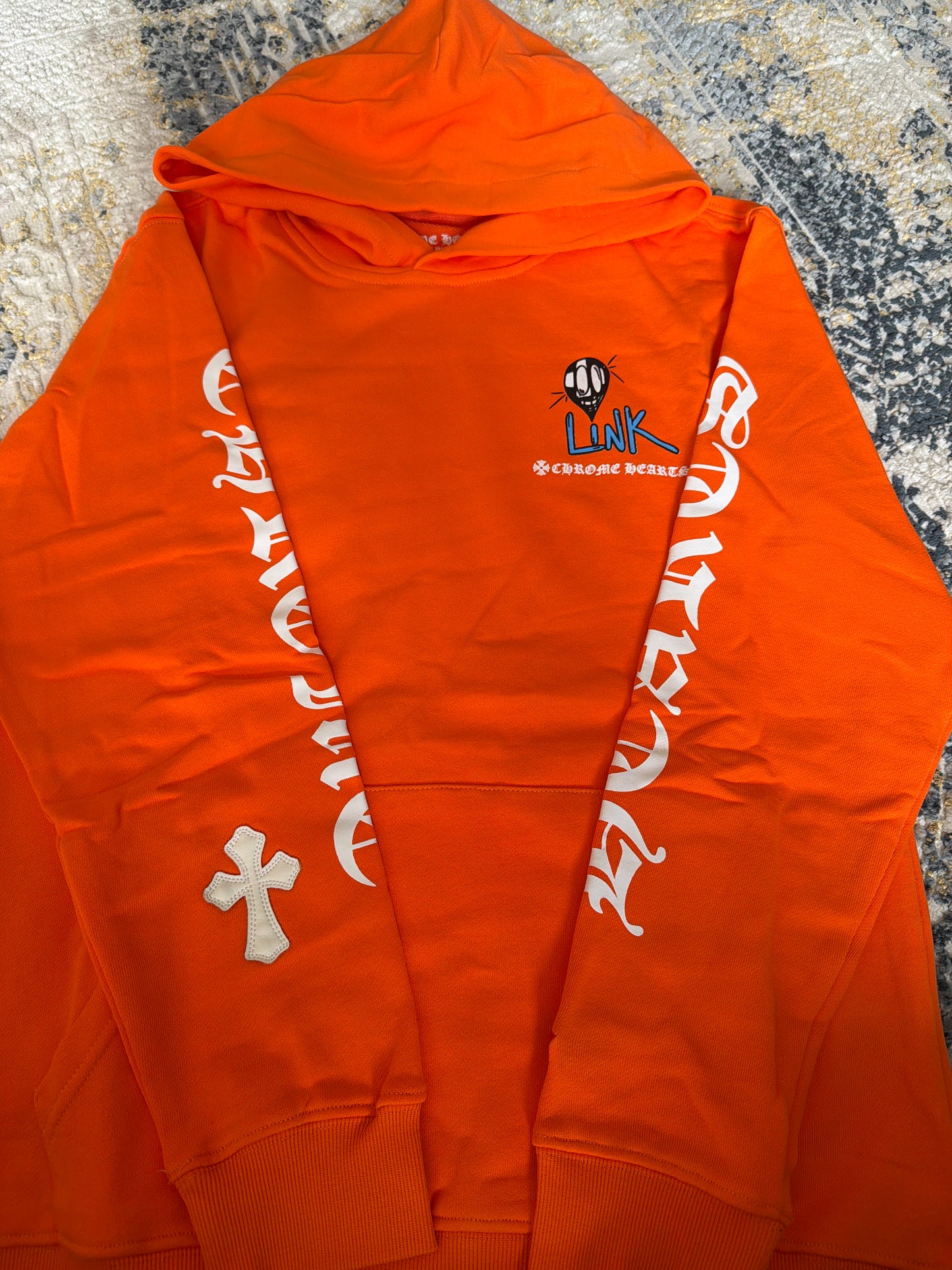 Orange chrome hoodie