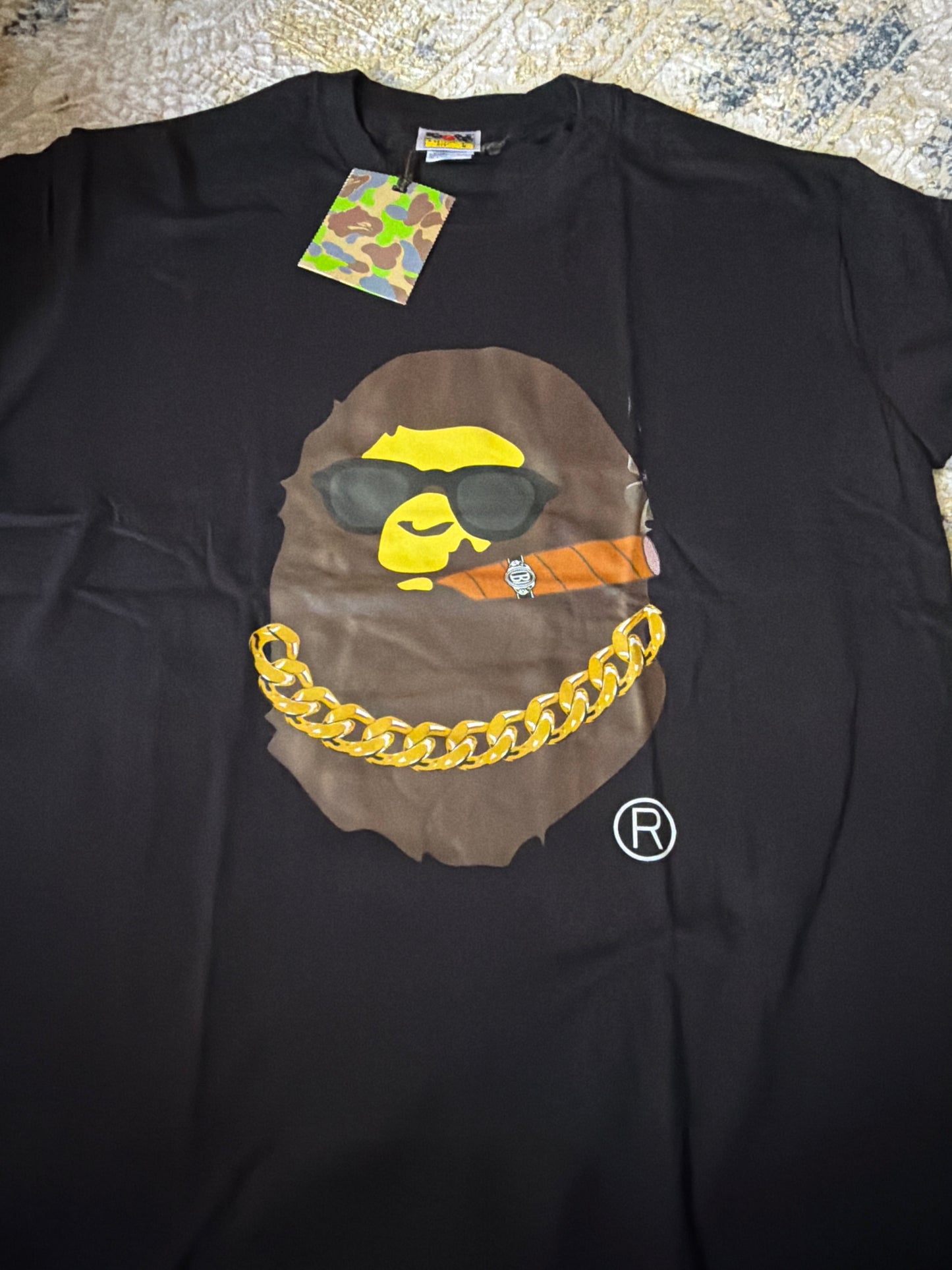 Black/Brown Bape shirt