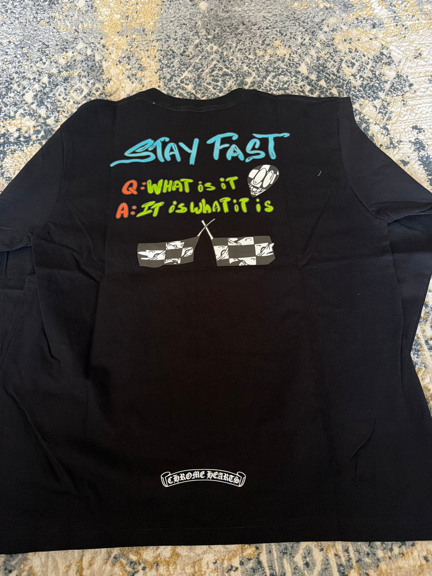 Black/green chrome long sleeve