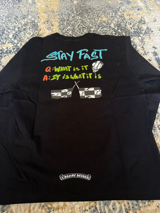 Black/green chrome long sleeve
