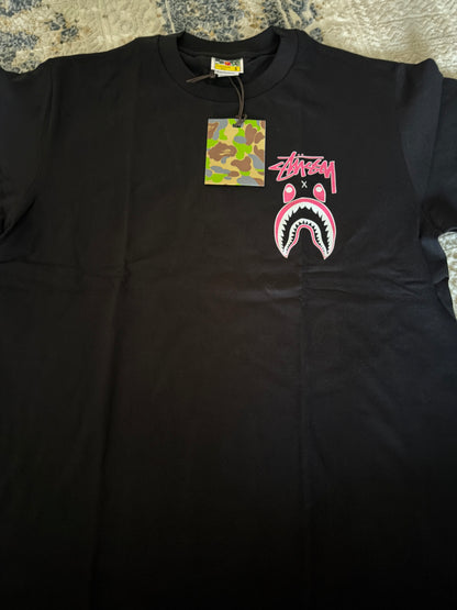 Pink face Bape tee