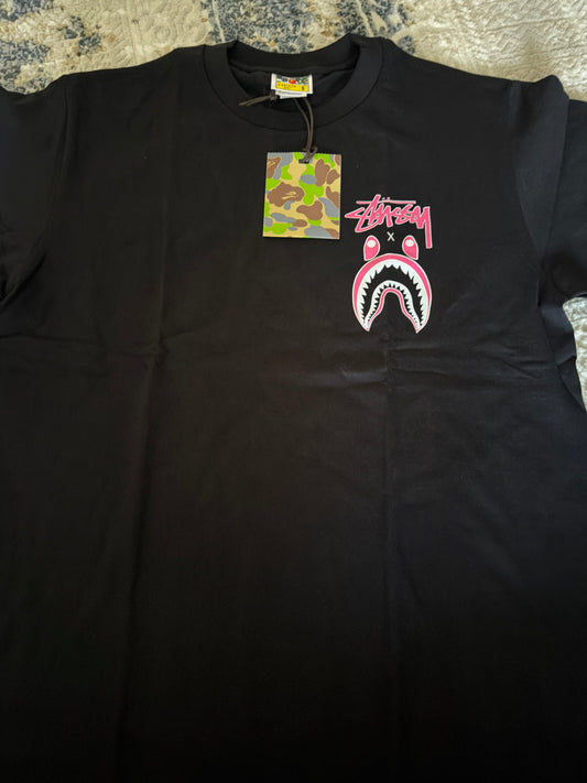 Pink face Bape tee