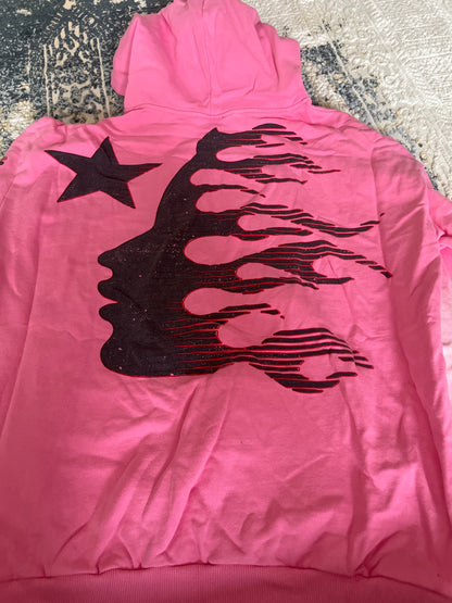 Pink Hellstar hoodie