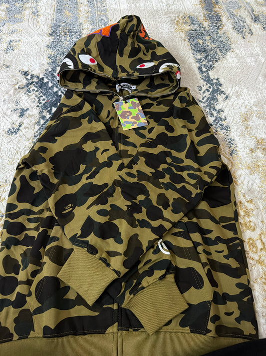 Green bape sweater