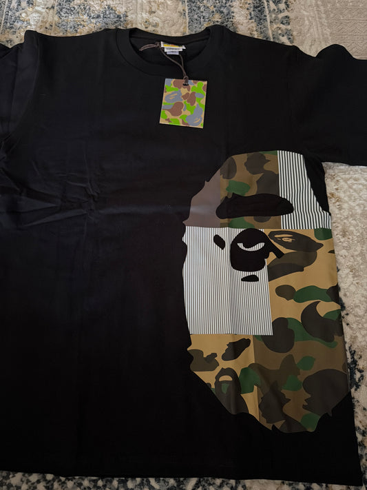 Brown/green Bape tee