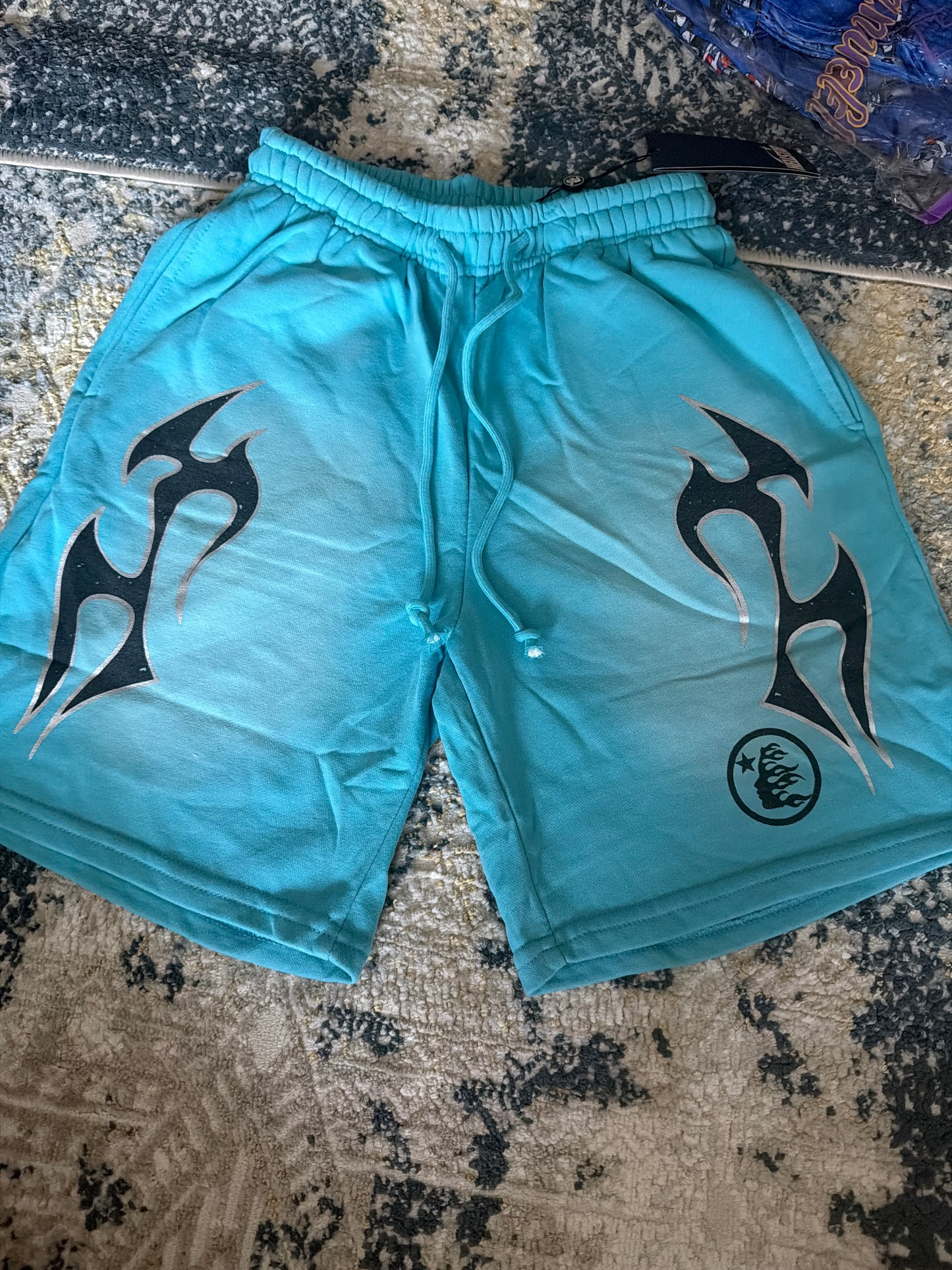 Blue hellstar shorts