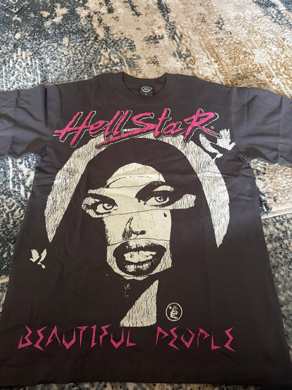 Black/face hellstar shirt
