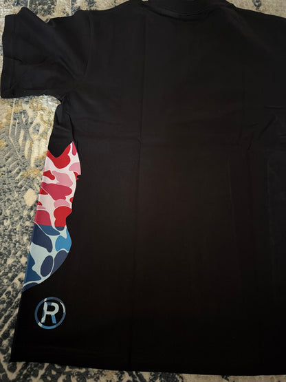 Green,blue,pink Bape tee