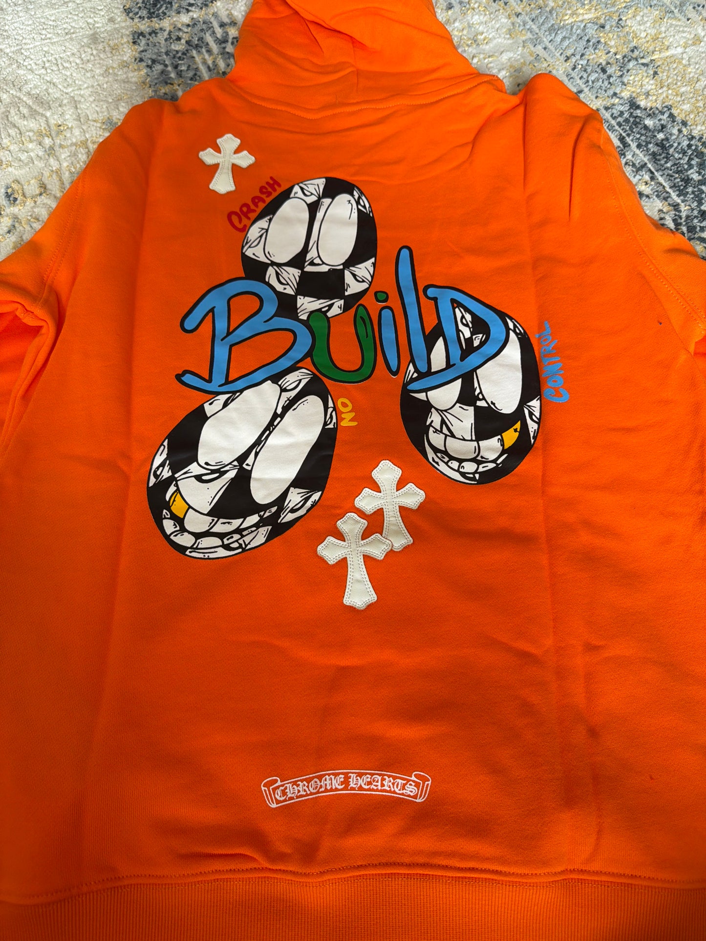 Orange chrome hoodie