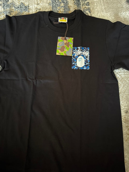 Blue n white Bape tee