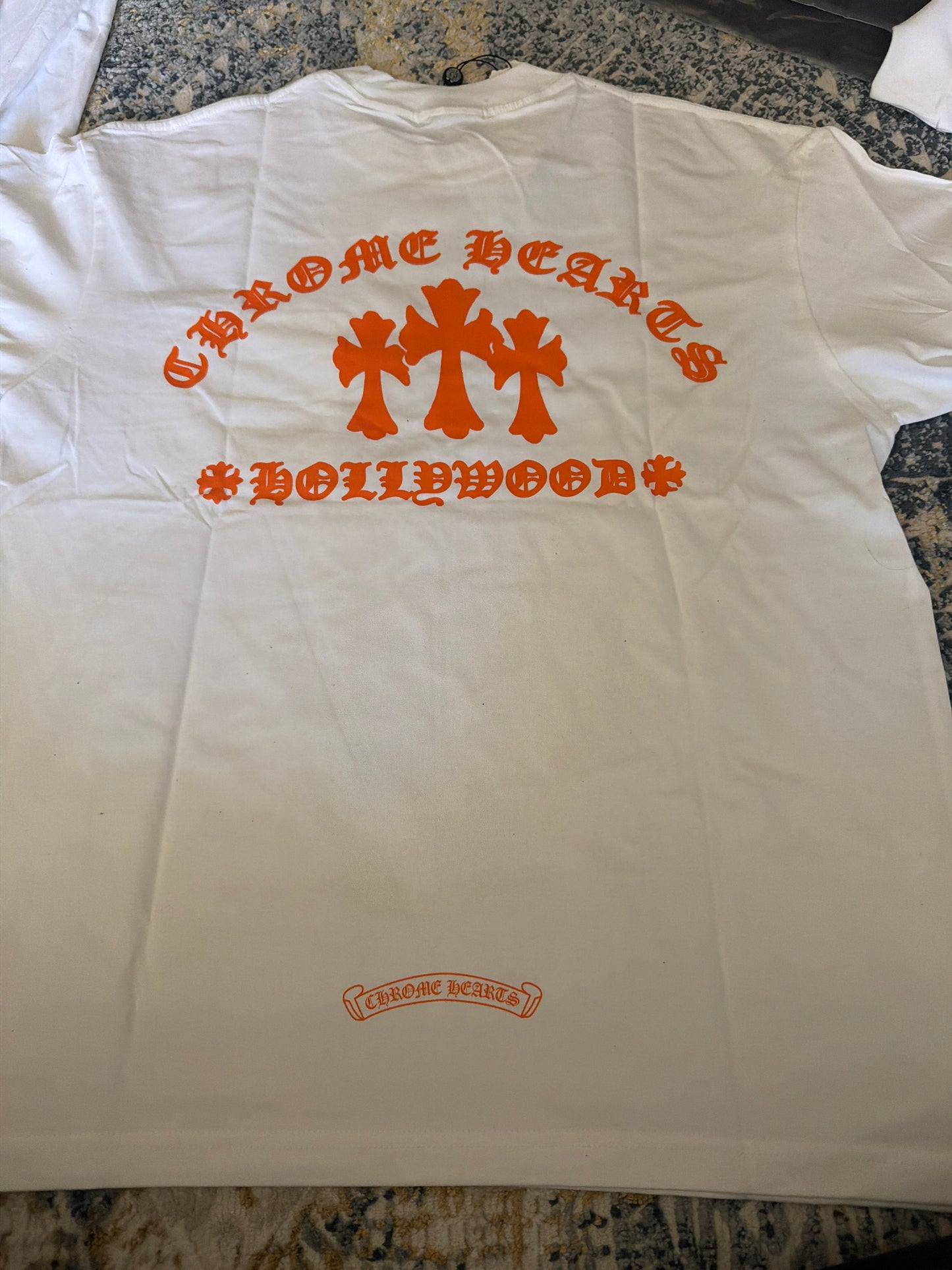 White/orange chrome long sleeve