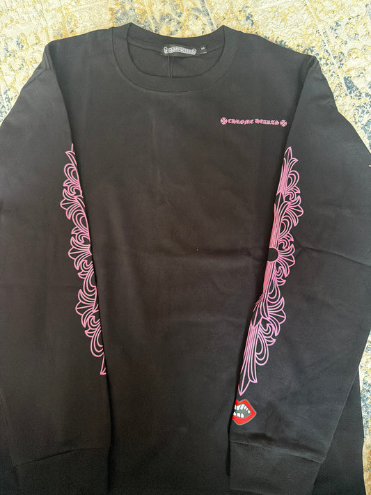 Black n purple chrome long sleeve