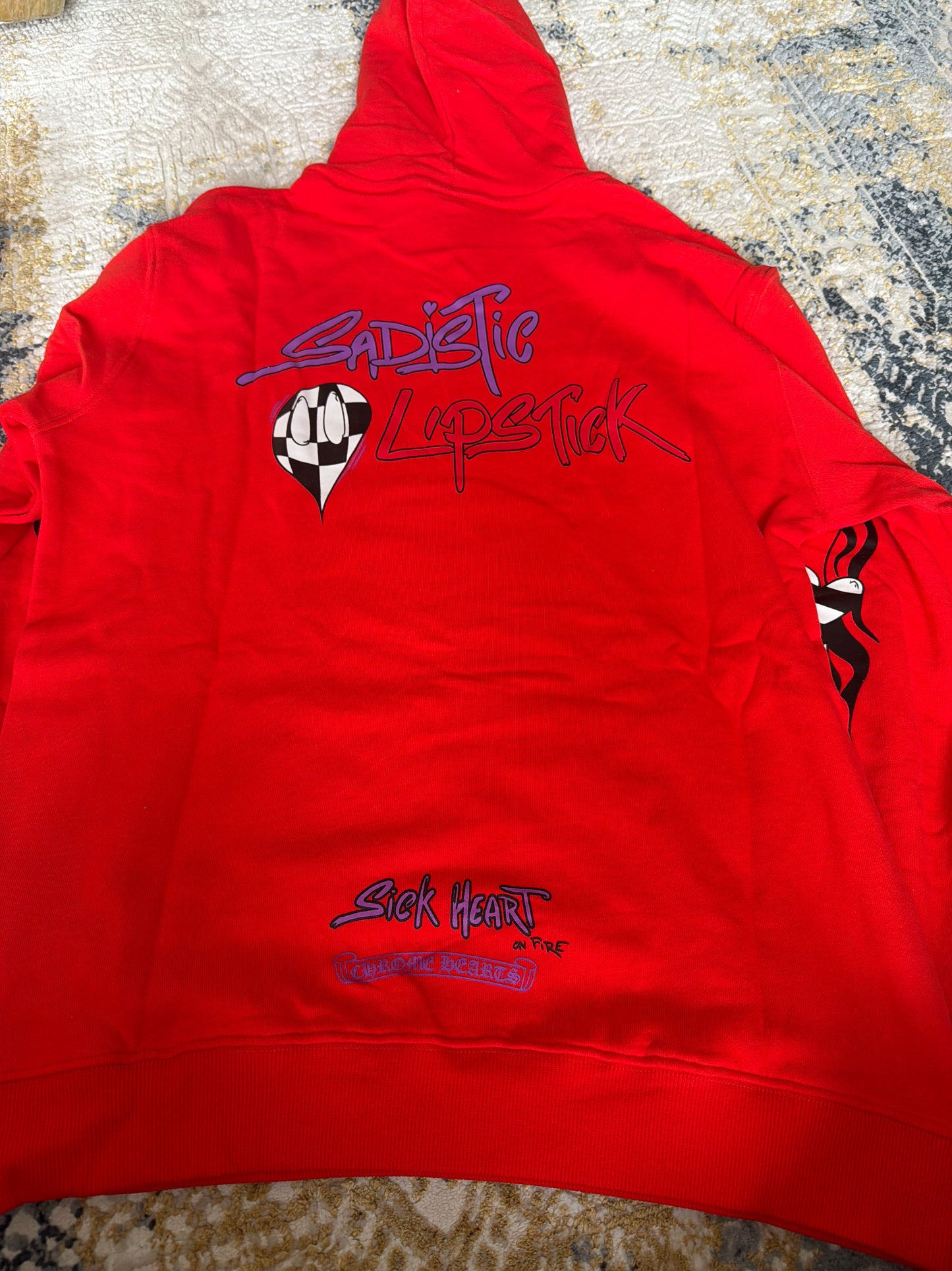 Red chrome hoodie