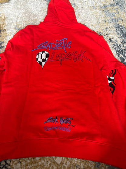 Red chrome hoodie