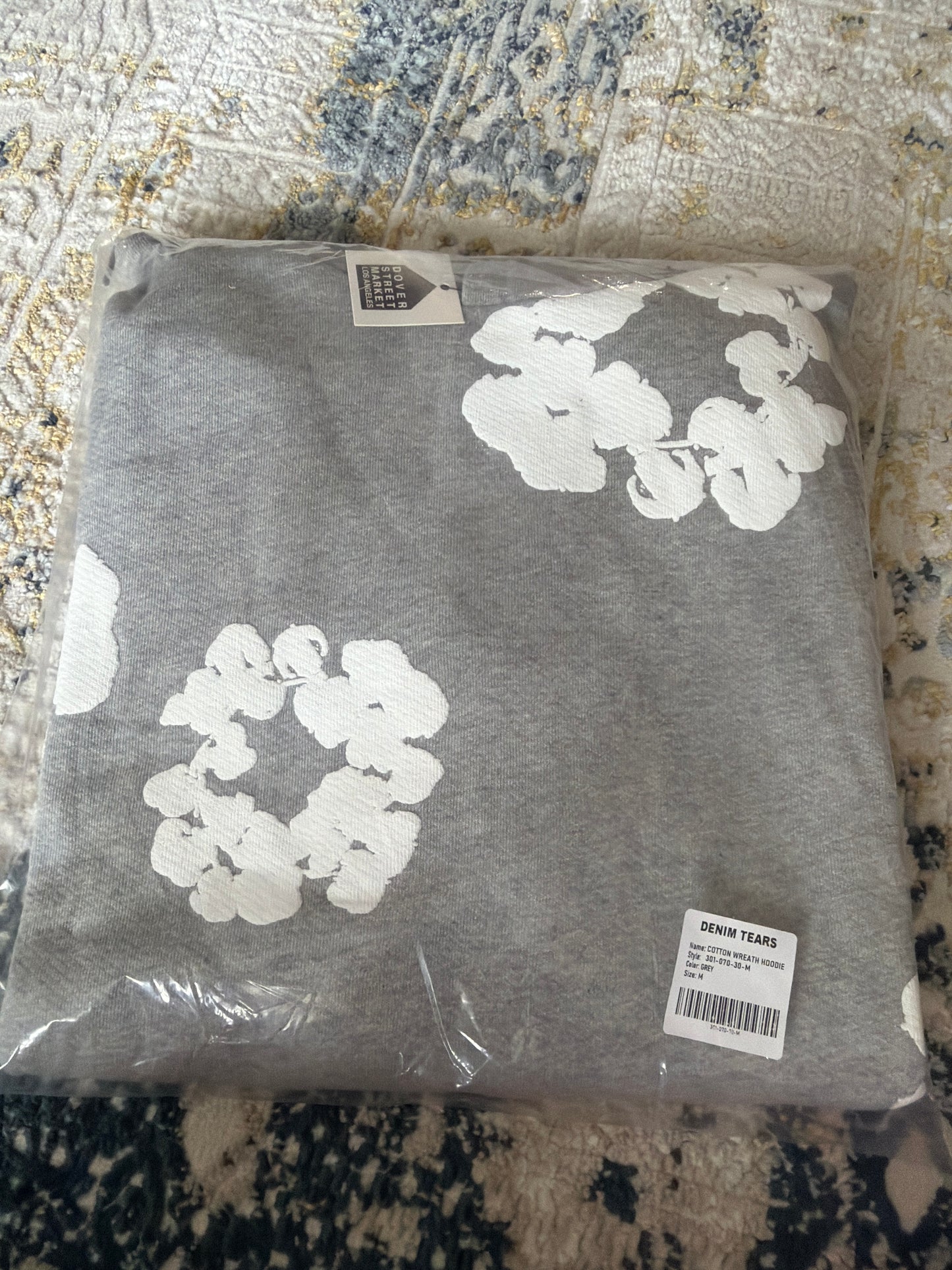 Grey denim hoodie