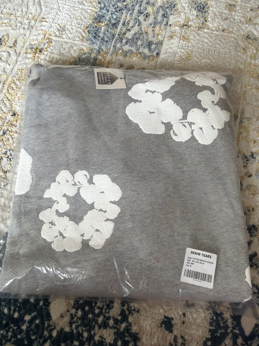 Grey denim hoodie