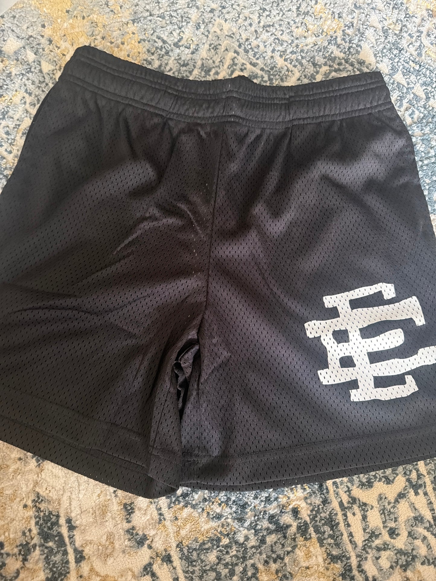 White ee shorts